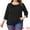 Black, variant on DARING DIVA Women's Plus 3/4 Sleeve Crochet Lace Detail Blouse Tunic Shirt 1X Black