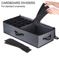 thumbnail image 2 of PENGXIANG Underbed Christmas Ornament Storage Box Zippered Closure - Stores up to 72 of The 3.9” Standard Christmas Ornaments  and  Holiday Accessories Storage Container with Dividers & H, 2 of 10