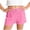 Linen pants-7Pink, variant on Gamivast Linen Shorts for Girls Elastic Waist Breathable Summer Shorts with Pockets High Waisted Lightweight Pull on Loose Fit Shorts Beach Vacation Casual Lounge Wear