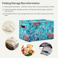 thumbnail image 5 of Large Foldable Storage Bin Watercolor Sea Turtle Dolphin Fabric Storage Baskets Collapsible Decorative Baskets Organizing Basket Bin with PU Handles for Shelves Home Closet-2Pack Decor Gifts, 5 of 7