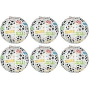 6-Pack Soccer Paper Lantern, Hanging Decoration for Sports Theme Party, 11"