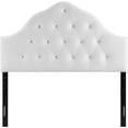 thumbnail image 3 of Ergode Sovereign Queen Diamond Tufted Performance Velvet Headboard - White, 3 of 5