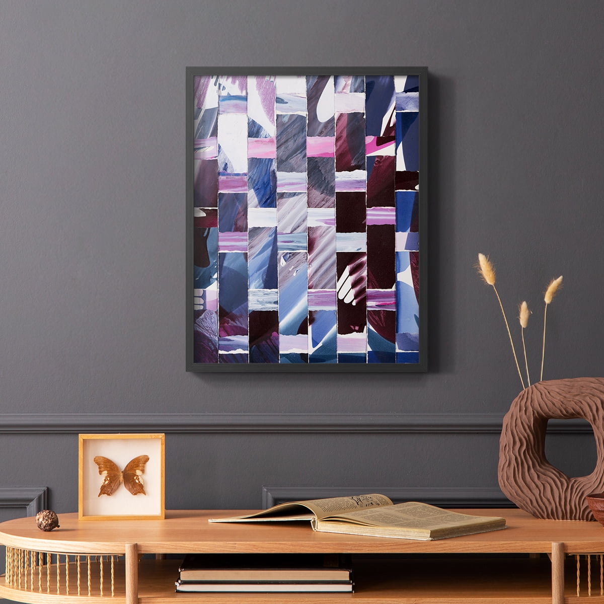 Dream Portals Framed Print in Black Solid Wood Framed Print No Nail Hanging