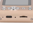 thumbnail image 3 of 4K HD Digital Camera Vintage 48MP Pocket Camcorder for Photography Vlogging 16X Zoom 2.4 inches / 6.1 cm LCD Display Lightweight Student Card Compact Digital Camera for Travel Recording Gold, 3 of 6