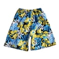 thumbnail image 5 of XINPING Men's Swim Trunks 9" with Pockets Quick Dry Printed Bathing Suit Built-in Board Shorts Beach Swimwear Pool Shorts, 5 of 5