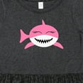thumbnail image 4 of Inktastic Cute Pink Shark Girls Toddler Dress, 4 of 5