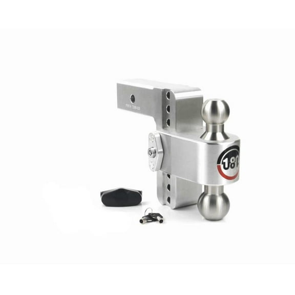 Weigh Safe CTB6-2 180 Degree Aluminum Hitch, 2 In Chrome Ball