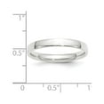 thumbnail image 3 of Auriga 10k White Gold 3mm Lightweight Comfort Fit Wedding Band for Women Size- 9, 3 of 5