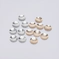 thumbnail image 2 of 50 Pieces Brooch Base Portable DIY Crafting Brooches Jewellery Base Findings Assortment Mesh Disk Shell Assorted Kit Handicraft Accessories Silver, 2 of 9