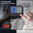 thumbnail image 4 of (Black)Travel Alarm Clock Mini Portable LCD Digital Clock with Backlit Calendar 12/24H Temperature Makeup Mirror Small Folding Battery Operated Desk Clock, 4 of 5