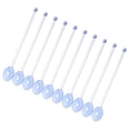 thumbnail image 4 of 10 piezas de varilla mezcladora, cuchara de té, varilla de mango largo, cucharas agitadoras de vidrio transparente para Azul, 4 of 9