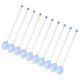 thumbnail image 4 of 10 cucharas de vidrio para mezclar, cucharillas de té, mango largo, varilla resistente para mezclar café con leche Azul, 4 of 9