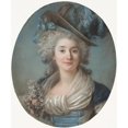 thumbnail image 2 of Adélaïde Labille-Guiard 12x14 Gold Ornate Wood Frame and Double Matted Museum Art Print Titled - A Fashionable Noblewoman Wearing a Plumed Hat (C. 1789), 2 of 4