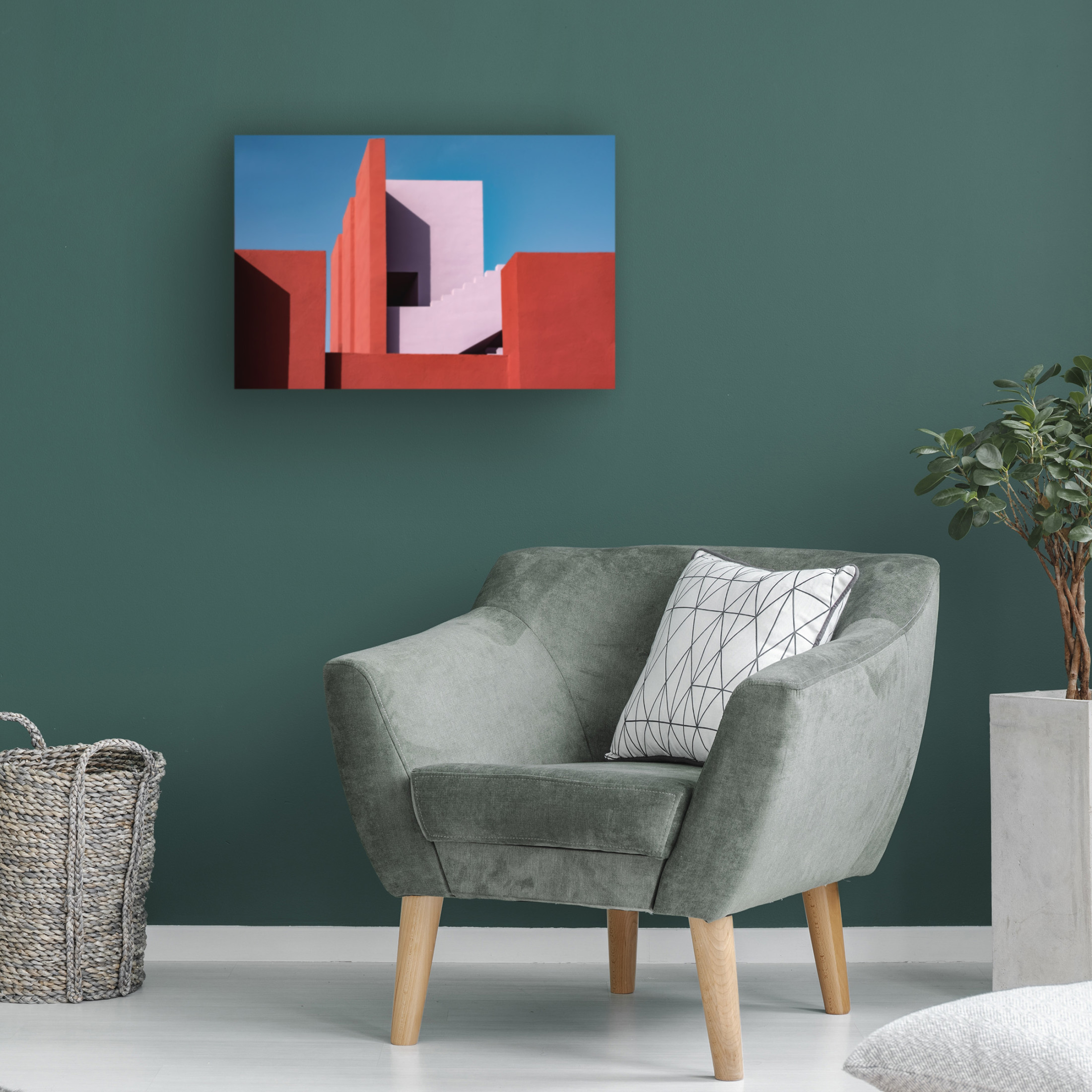 Trademark Fine Art Linda Wride Muralla Roja 47 Canvas Wall Art