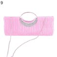 thumbnail image 2 of Windfall Women Luxury Rhinestone Satin Pleated Evening Bag Party Clutch Purse Handbag, 2 of 8
