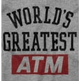 thumbnail image 2 of Funny Worlds Greatest ATM Dad Joke Men's Big & Tall Graphic Hoodie Brisco Brands 3X, 2 of 5