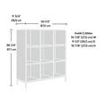 Sauder Curiod 9Cube Organizer, White Finish