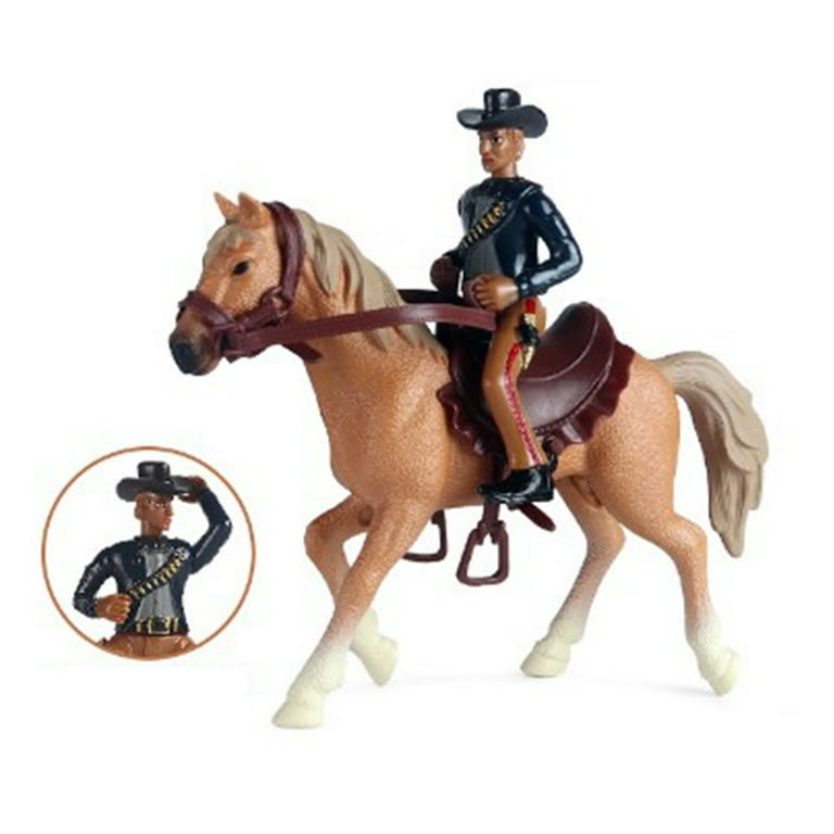 Riding Cowboy Toys Statue, High Simulation Lifelike Details Riding Cowboy Toys Statue, High Simulation Lifelike Details