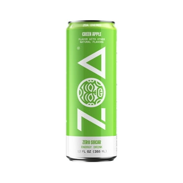 ZOA Zero Sugar Energy Drink - Green Apple - 12 oz (Packaging May Vary)
