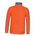 thumbnail image 2 of Chaqueta Corta de Invierno con Cálido Sudadera Perfecl Casual con Cremallera Naranja Azul 3XL, 2 of 8