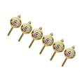 thumbnail image 2 of Adornos Navideños De Dulces, Adornos Navideños Para Interior, Patio Trasero, Año Nuevo, Dorado, 6 Uds. Oro Macarena Colgantes Bolas, 2 of 8