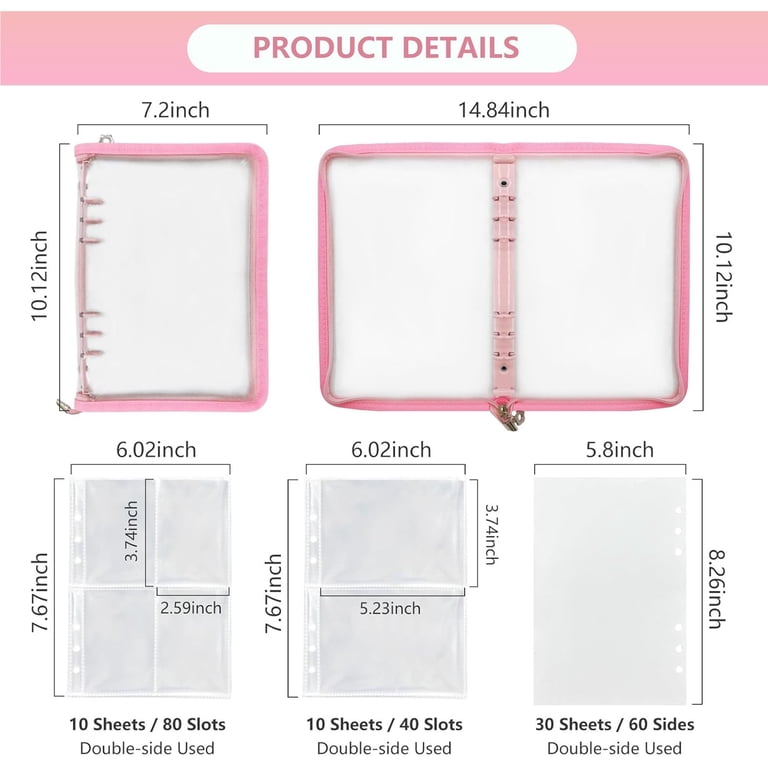 Reusable Sticker Book A5 With 120 Sheets, Tweezer & Spatula - Sticker Organizer Binder For Collecting & Storing Stickers