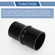 thumbnail image 4 of Ofertas Únicas 1 Juego de Acoplador de Manguera de Silicona de 127mm/5" de Longitud con Abrazaderas Manguera de Silicona Manguera de Refrigerante Universal Negra 63mm/2.48"-70mm/2.76" ID, 4 of 7