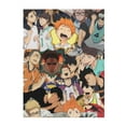 thumbnail image 2 of Haikyuu Characters Flannel Blanket Cozy Ultra-Soft Micro Throw Blanket For Bed Sofa Couch Car Office Camping Travel All Season Fleece Blanket 40"x30", 2 of 8