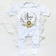 thumbnail image 4 of Traje de dormir personalizado con estampado de corona de animales del bosque para bebé, traje de bebé personalizado, recién nacido, regalo de Ducha, 4 of 4