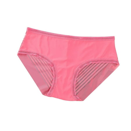 

EHTMSAK Women s Invisible Hipster Briefs Comfort Mesh Underwear Stretch Low Rise Seamless Panties Hot Pink M