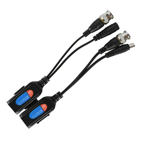 Analog To Ip Camera Converter, Video Balun Passive Video Balun Passive CCTV Power Video Audio Balun Transceiver With Power Indicator For HDCVI HDTVI AHD Analog