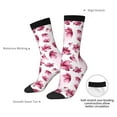 thumbnail image 4 of Pofeuu Lilies Flowers Print Crew Socks, Adult Running Hiking Socks for Youth and Adult, 4 of 6