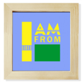 thumbnail image 1 of I Am From Libya Art Deco Fashion Square Picture Frame Wall Tabletop Display, 1 of 3