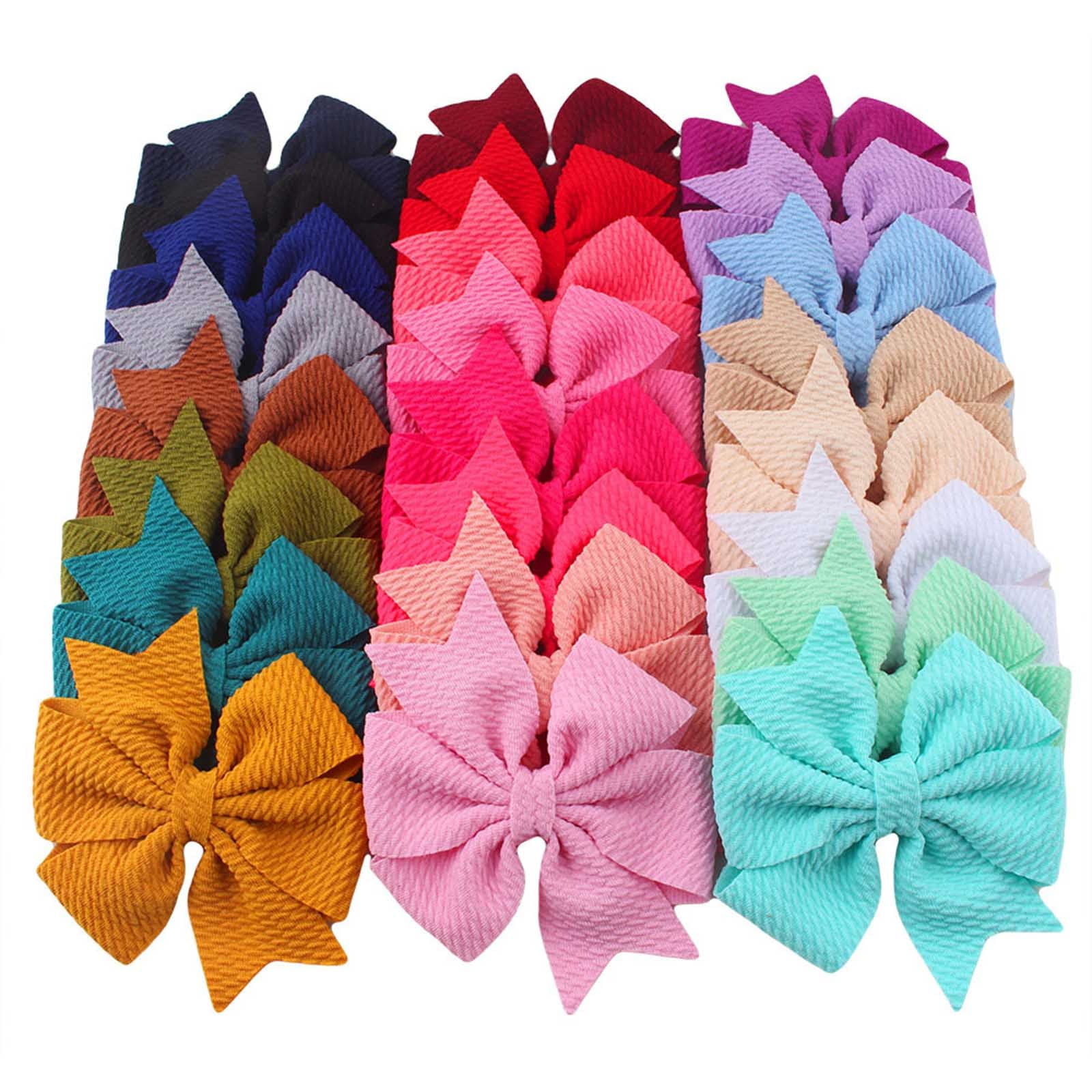 24pcs Colorful 1 Yard Luxury Velvet Ribbon for DIY Hair Accessories Craft