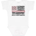 thumbnail image 3 of Inktastic Aplastic Anemia Awareness Red and White Ribbons and Flag Boys or Girls Baby Bodysuit, 3 of 5