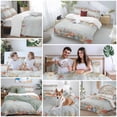 thumbnail image 5 of 3 Piece Starfish Coral Duvet Cover Set Twin Size,Microfiber Comforter/Quilt Cover with Corner Ties and 2 Pillowcases,Coastal Ocean Shell Vintage Marine Life All Season Bedding with Zipper Closure, 5 of 8