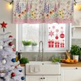 thumbnail image 5 of Meadow Wildflowers Curtain Valances for Windows, Kitchen Valance Window Treatments Panel 2 Pack, Rustic Floral Botanical Blossom Rod Pocket Short Curtains for Bathroom Bedroom 42 x 12 Inch, 5 of 8