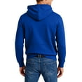 thumbnail image 4 of Unisex Leisure Sports Hooded Hoodie Jacket with Pockets - Royal Blue XXL, 4 of 6