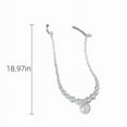 thumbnail image 4 of Xihbxyly Collar de Perlas, Elegante Cadena de Clavícula, Deslumbrantes Detalles de Circonita, Accesorio Versátil de Moda, para Ocasiones Especiales, Regalo de Joyería para Mujer, Pieza de Declaración, 4 of 7