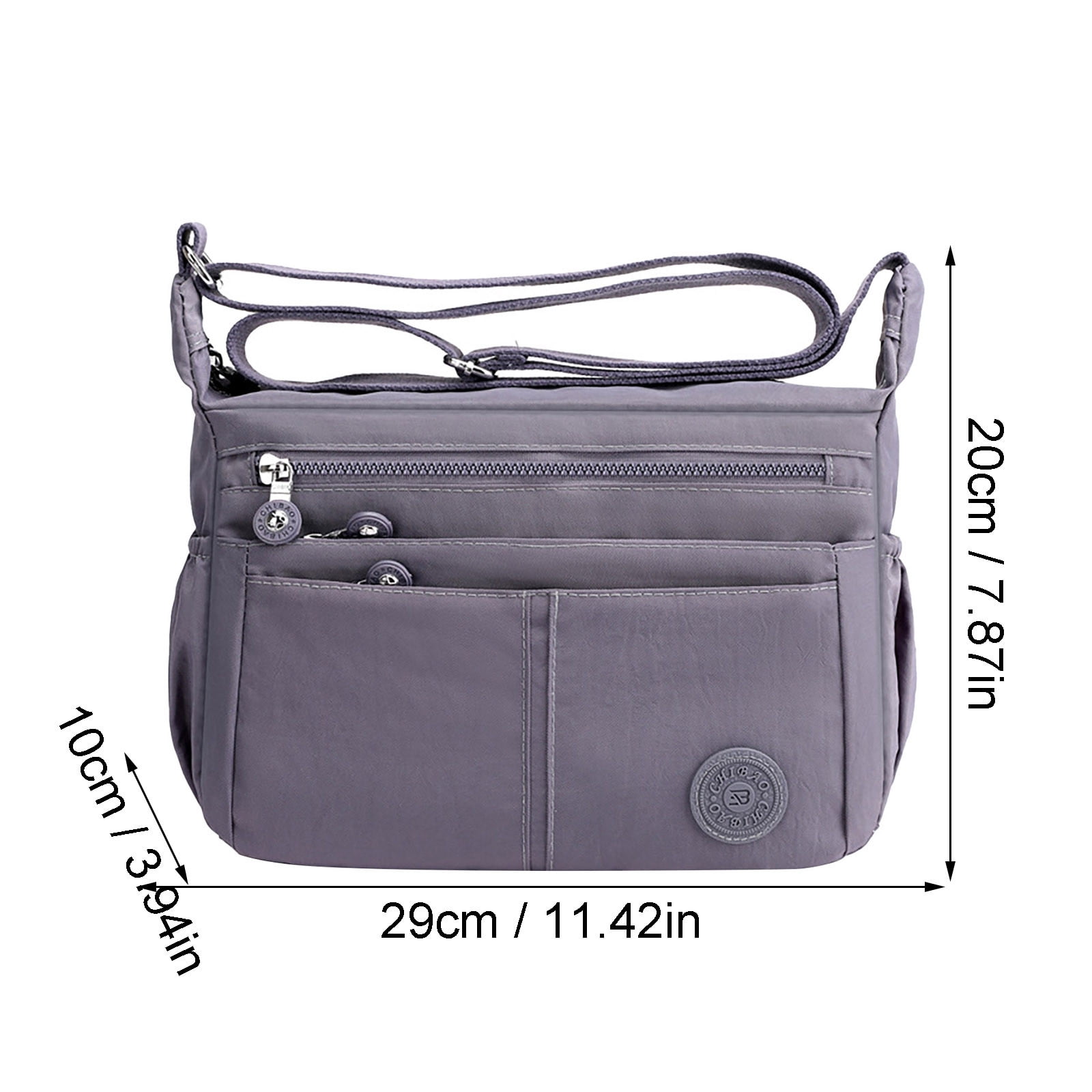 Women's Waterproof Nylon Casual Crossbody Bags Large Capacity Messenger Shoulder Bags with Multi Pocket
