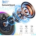thumbnail image 2 of Altavoz de ducha bluetooth, altavoz Bluetooth portátil con ventosa, altavoz impermeable ipx7, Bluetooth inalámbrico 5.3 con luz rgb, micrófono incorporado, ducha, aire libre, sonido envolvente de alta, 2 of 6