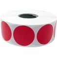thumbnail image 2 of Fluorescent Red Circle Dot Stickers | 1" Inch Round | 500 Pack, 2 of 2