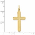 thumbnail image 3 of 10K Yellow Gold Cross Charm (32 X 16) Made In United States 10c317, 3 of 5