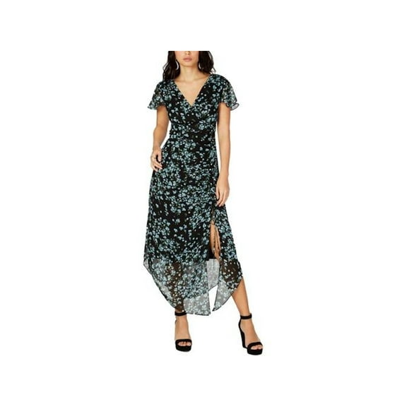 INC $99 Womens New Black V Neck Maxi Sheath Casual Dress 14 B B