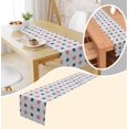 thumbnail image 5 of pdqouc 4th July Patriotic Memorial Day Table Runner Independence Day Holiday Kitchen Table Decoration Indoor Outdoor Home Party Decoration Table Runners for round Tables Holiday Party Decor, 5 of 5