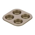 thumbnail image 1 of Baking Pan,4Cavity Quadrate Baking Pan Non Stick Baking Pan Baking Mold Streamlined Design, 1 of 8
