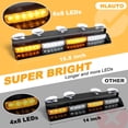 thumbnail image 2 of Luces estroboscópicas de emergencia para salpicadero Hlauto 604N, color ámbar y blanco, 48 LED, 2 of 8