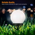 thumbnail image 3 of 2Pcs Solar LED Globe Light Waterproof, Outdoor Solar Lights Ball Lamp, Solar Landscape Lighting with Auto On/Off Light Sensor for Yard Patio Walkway Pathway Garden, White, 3 of 8