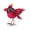 Cardinal, variant on Regal Art & Gift Bird Decor 9" - Cardinal Metal 9" Statue Garden