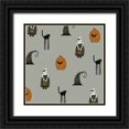 thumbnail image 1 of Ogren, Sarah 12x12 Black Ornate Wood Framed with Double Matting Museum Art Print Titled - Halloween Pattern, 1 of 4